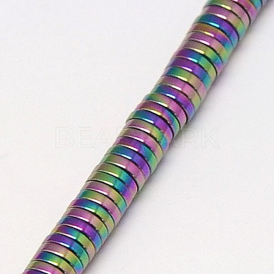 Electroplate Non-magnetic Synthetic Hematite Beads Strands G-J164A-4mm-03-1