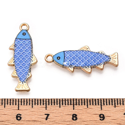 Alloy Enamel Pendants FIND-C037-16G-02-1-1