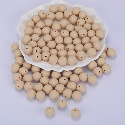 Round Silicone Focal Beads SI-JX0046A-88-1