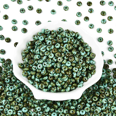 Picasso Glass Seed Beads SEED-N010-01F-1