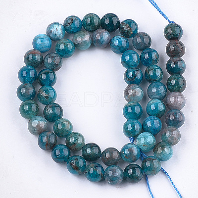 Natural Apatite Beads Strands LS-G-S333-8mm-031-1