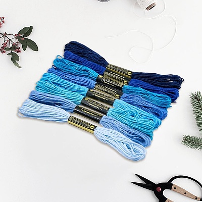 2 Bags 6-Ply Cotton Embroidery Floss DIY-DJ0005-18A-1
