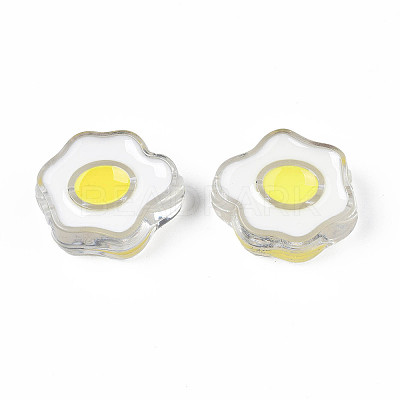 Transparent Acrylic Beads X-ACRC-S039-05F-1