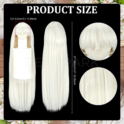 Fiber Wig Caps AJEW-WH0696-224C-1