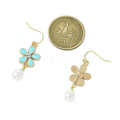 Alloy Enamel Dangle Earrings EJEW-JE06294-02-1