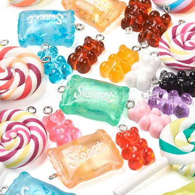 32Pcs Mixed Candy Pendant Kit for DIY Jewelry Making DIY-FS0001-97-1
