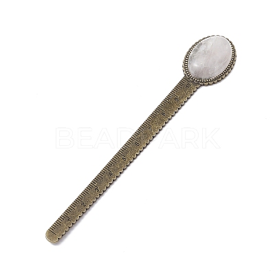 Tibetan Style Alloy Bookmark Rulers AJEW-JK00262-05-1