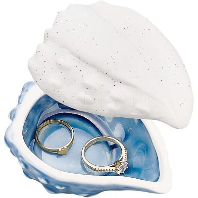 Ocean Style Porcelain Storage Box AJEW-WH0329-50-1