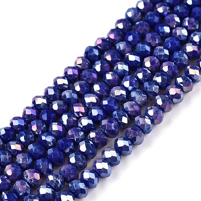 Electroplate Glass Beads Strands LS-EGLA-A044-P2mm-B07-1