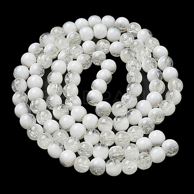 Crackle Glass Beads X1-GLAA-U001-8mm-07-1