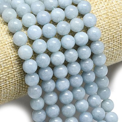 Natural Malaysia Jade Beads Strands G-L645-A01-8mm-16-1