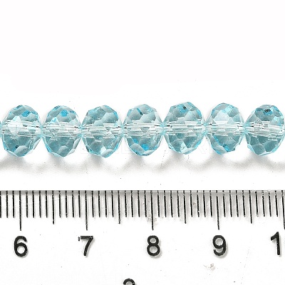 Transparent Baking Paint Glass Beads X1-DGLA-A034-T8mm-D12-1