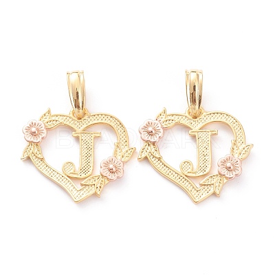 Real 18K Gold Plated Brass  Pendants KK-J042-43G-J-1