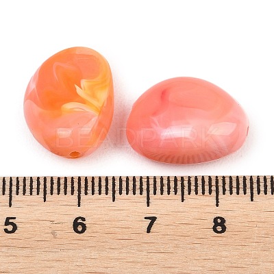 Opaque Acrylic Imitation Gemstone Beads X-OACR-G064-09A-1