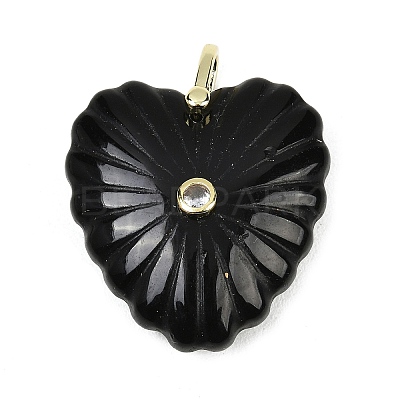 Natural Mixed Stone Carved Pendants G-C276-01G-1