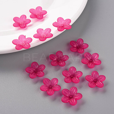 Frosted Acrylic Bead Caps MACR-S371-08A-706-1