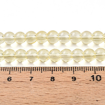 Baking Paint Transparent Glass Beads X1-DGLA-N006-6mm-03-1