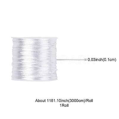 30M Nylon Satin Rattail Cords NWIR-YW0001-04-01-1