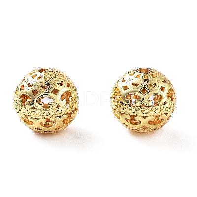 Rack Plating Brass Beads KK-S377-11G-1