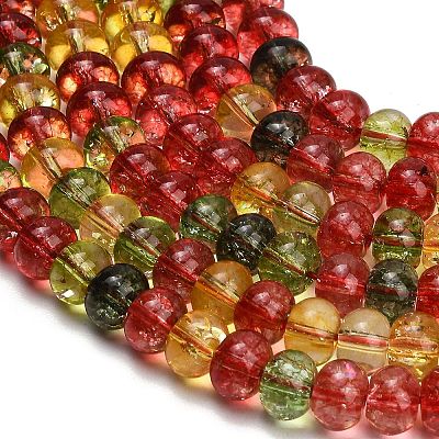 Dyed Imitation Gemstone Glass Beads Strands GL-Z001-03B-02-1