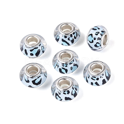 Opaque Resin European Beads RESI-N044-03S-05-1
