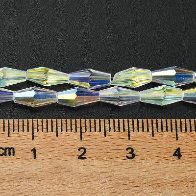 Transparent Electroplate Glass Beads X1-GLAA-K064-05A-AB03-1