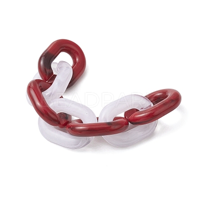 Acrylic Handmade Cable Chains AJEW-JB01358-1