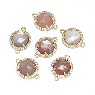 Natural Sunstone Links connectors G-E526-34F-1