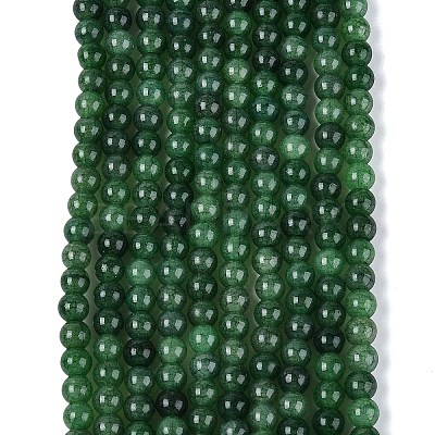 Ombre Effect Dyed Crackle Glass Beads Strands GLAA-Q106-01A-B11-1