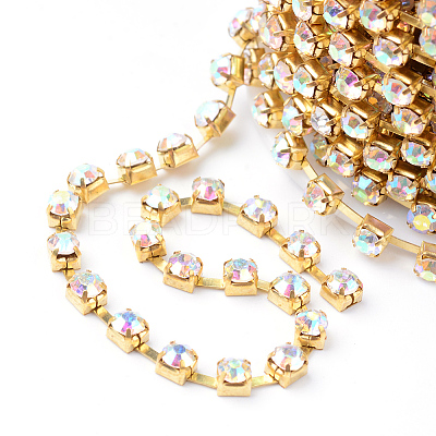 Iron Rhinestone Strass Chains CHC-T002-SS6-02C-1-1