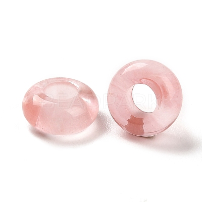 Watermelon Stone Glass European Beads G-R488-02I-1