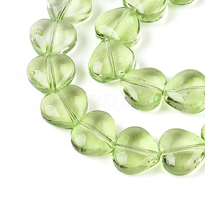 Baking Paint Transparent Glass Beads Strands DGLA-N021-01B-02-1