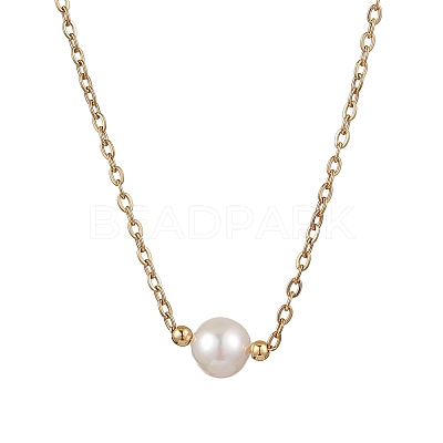 Natural Cultured Freshwater Pearl Pendant Necklaces NJEW-JN05134-01-1