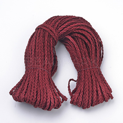 Braided Faux Suede Cord X-LW-Q008-2.7mm-1048-1