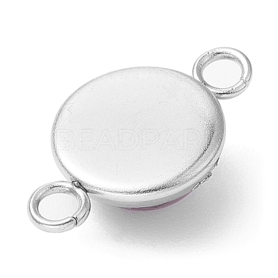 Natural & Synthetic Mixed Stone Connector Charms PALLOY-JF02188-02-1