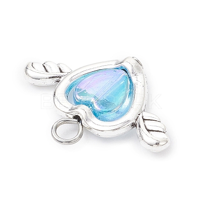 Acrylic & Tibetan Style Alloy Pendants PALLOY-JF04326-1