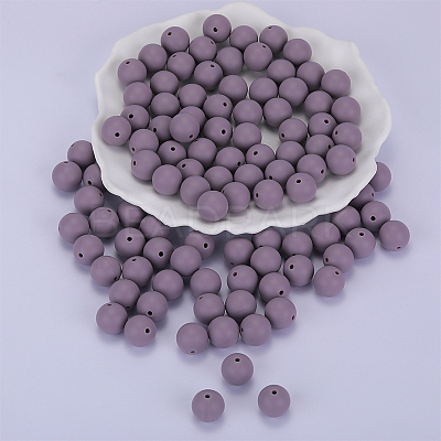 Round Silicone Focal Beads SI-JX0046A-102-1