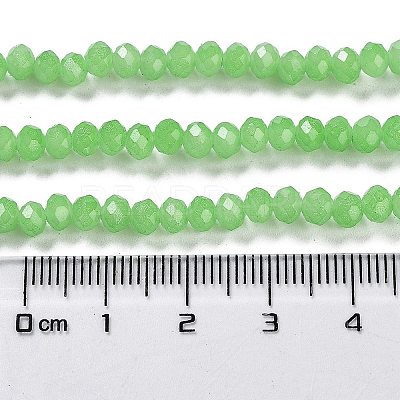 Baking Paint Imitation Jade Glass Bead Strands DGLA-A034-J4MM-A9-1