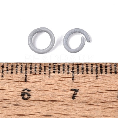 Spray Painted Iron Open Jump Rings IFIN-T017-04C-17-1