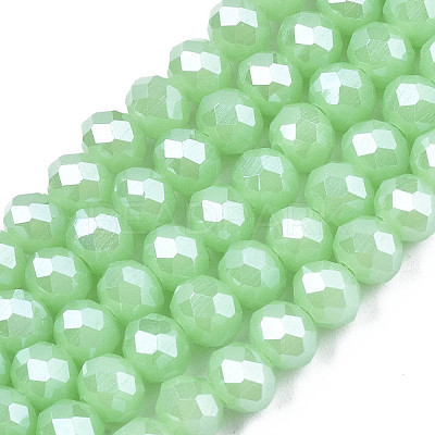 Electroplate Glass Beads Strands EGLA-A034-J4mm-A05-1