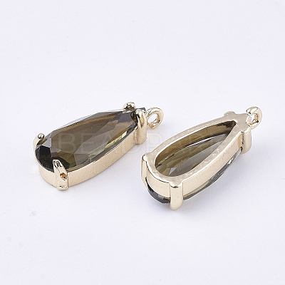 Transparent Glass Pendants X-GLAA-T007-22A-1