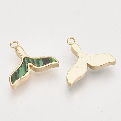 Synthetic Malachite Pendants X-KK-T054-32G-NF-1