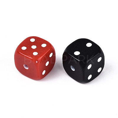 Baking Paint Opaque Acrylic Beads SACR-T017-41-1