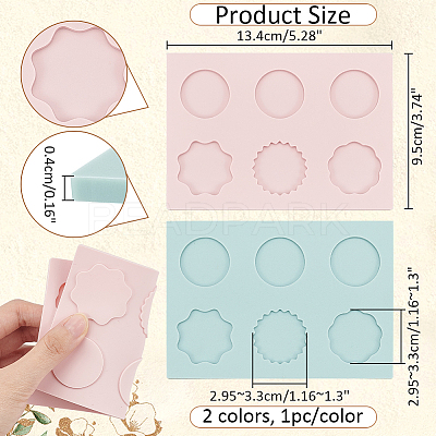 2Pcs 2 Colors Wax Particles Silicone Fixator DIY-NB0010-22A-1