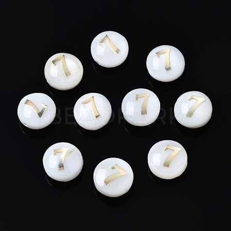 Natural Freshwater Shell Beads SHEL-N003-20-07-1