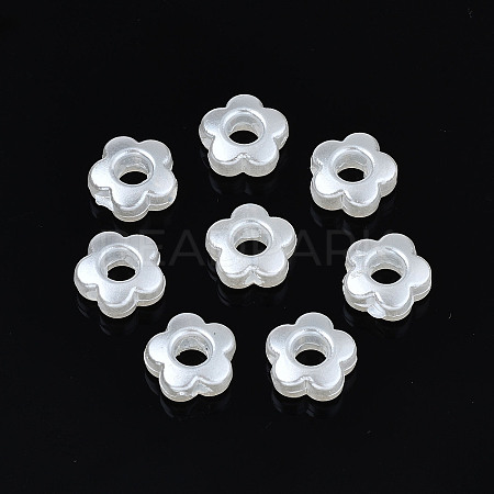 ABS Plastic Imitation Pearl Beads X1-OACR-N008-117-1