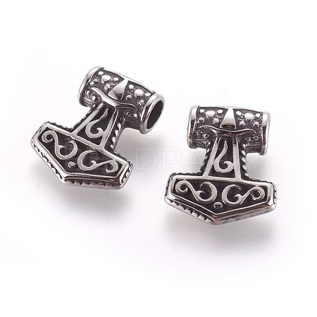 304 Stainless Steel Pendants X-STAS-P237-01AS-1