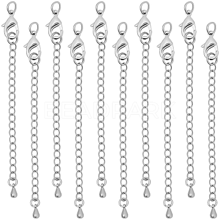 20Pcs Long-Lasting Plated Brass Chain Extender KK-BBC0023-26P-1