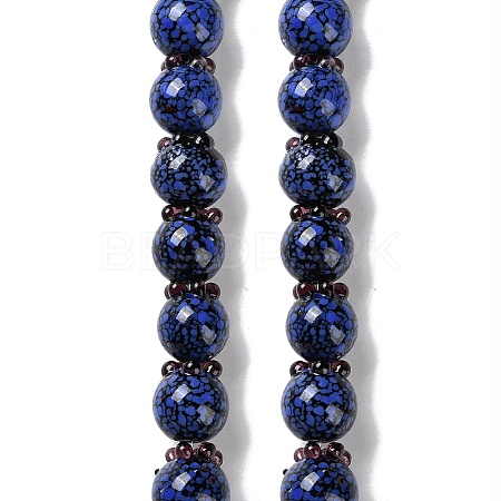 Handmade Lampwork Beads Strands LAMP-Q036-06B-1