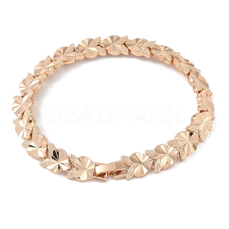 Brass Link Chain Bracelets for Women Men BJEW-P324-01K-KCG-1